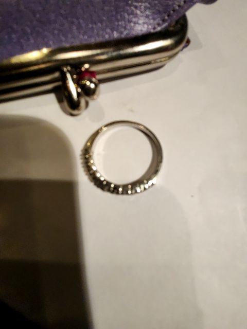 Sterling bling ring