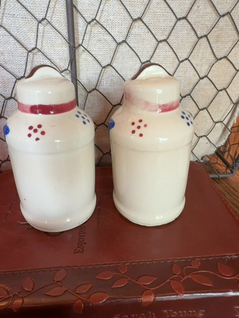 Milk Can Set of Shawnee Salt & Pepper Shakers, 3"