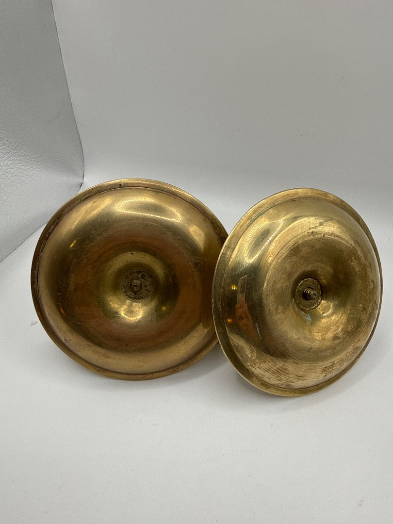 Brass chamber stick candle holders