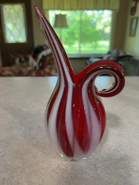 HB Res striped vase/pitcher