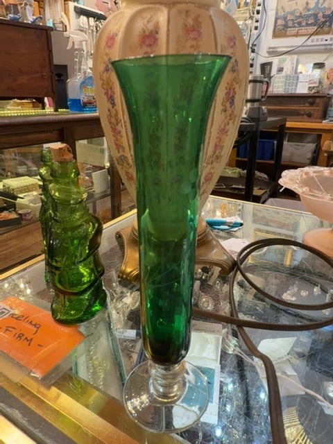 Green vase