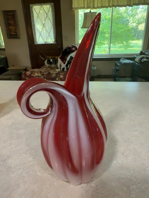 HB Res striped vase/pitcher