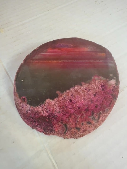 Natural pink agate