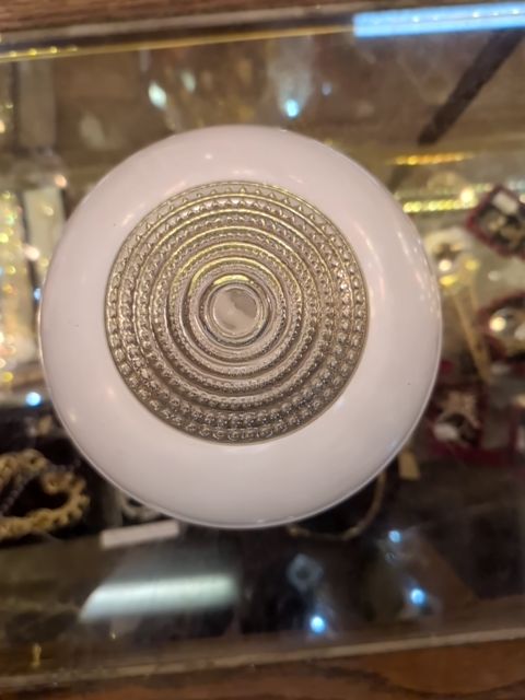 Flush, mount clear and white fixture