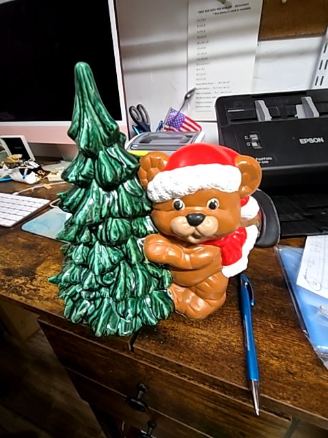 Vintage tree and bear