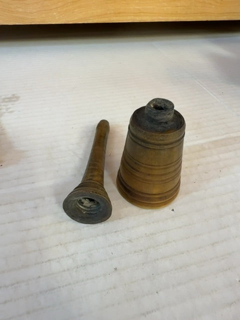 Antique wooden ink well