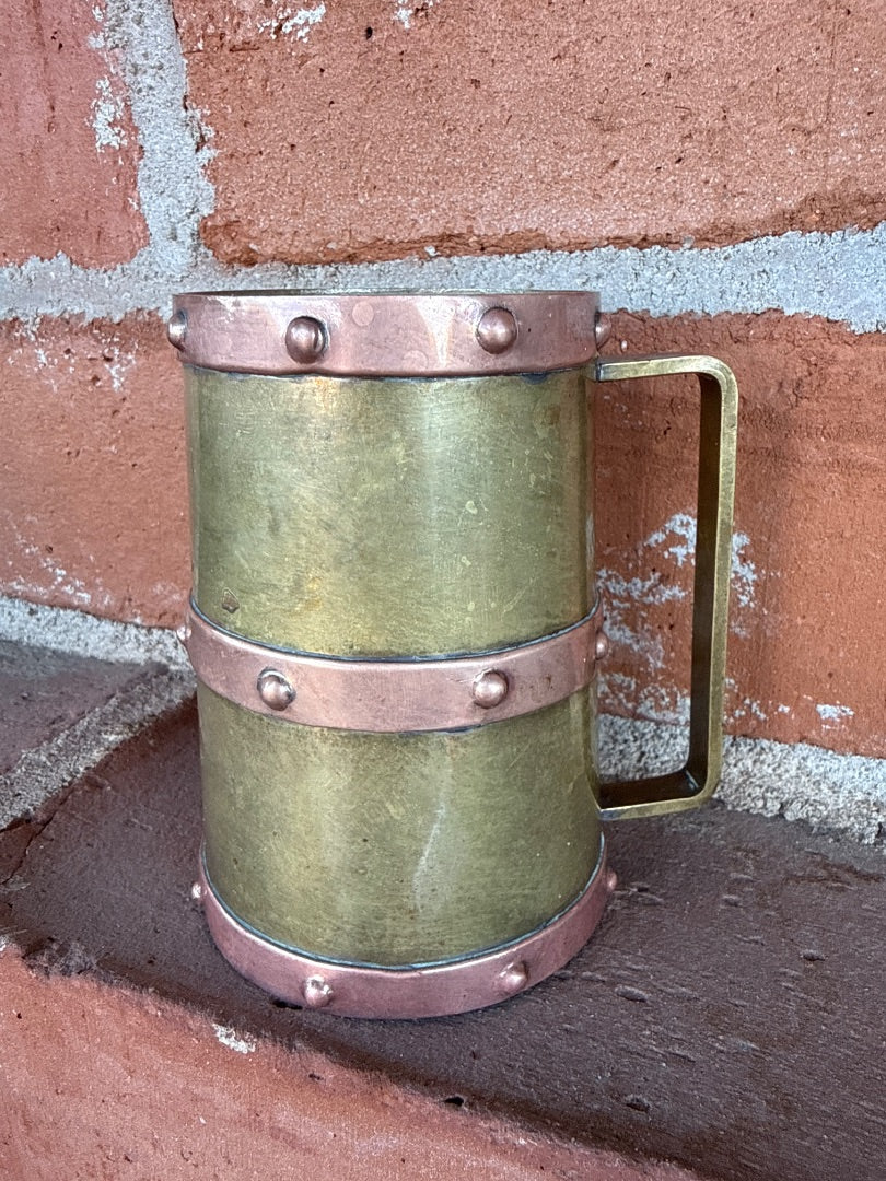 Vintage Brass & copper tankard