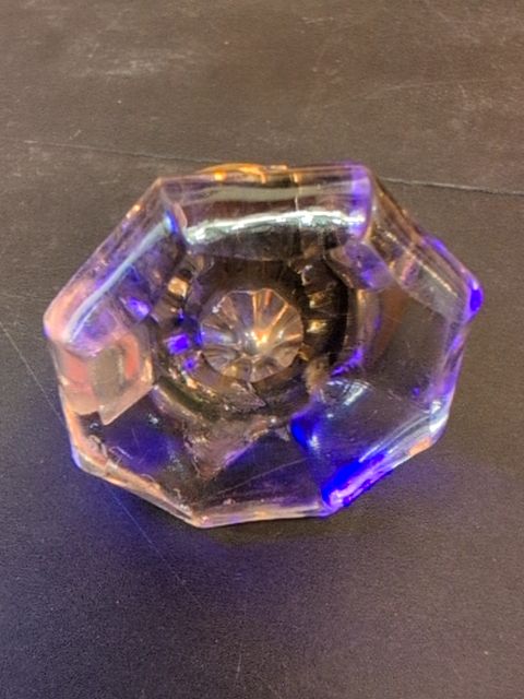 Purple Glass Door Knob