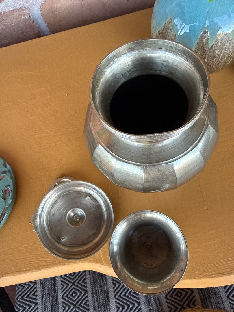Vintage brass water pot