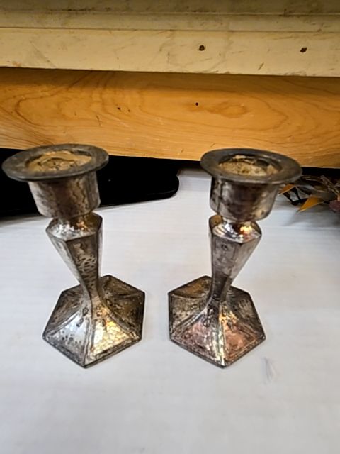 Avon Silverplated Candle Holder