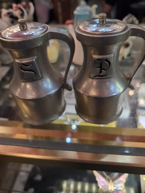 Salt&Pepper Large pewter made in USA