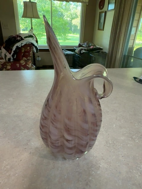 HB purple swirl vase/pitcher