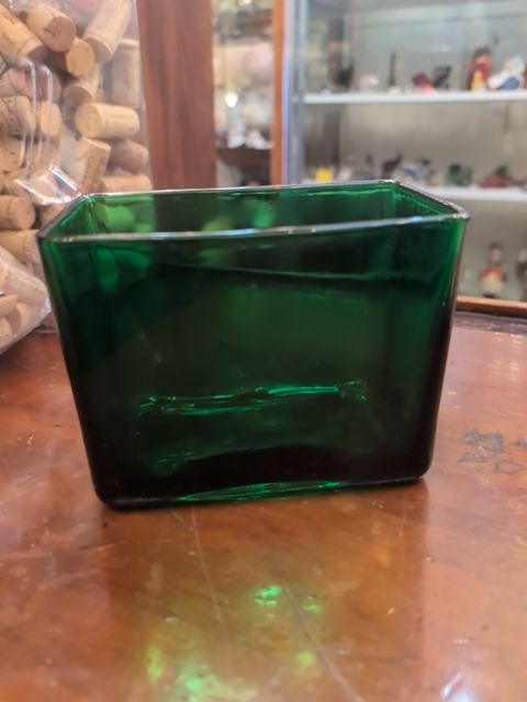 Napco Green Glass planter