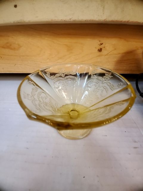Yellow Glass Bowl