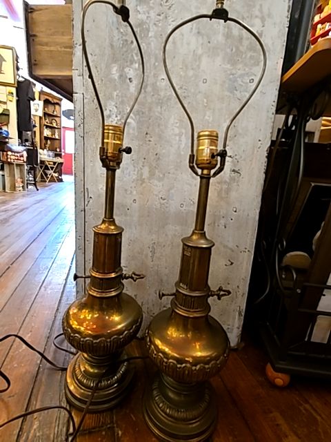 MCM Stiffel Brass lamps Mid Century Modern Lamps