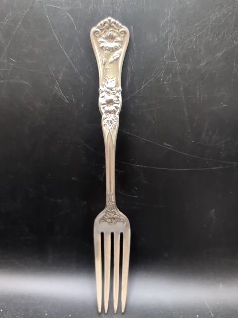 Gloria twist fork silver plate
