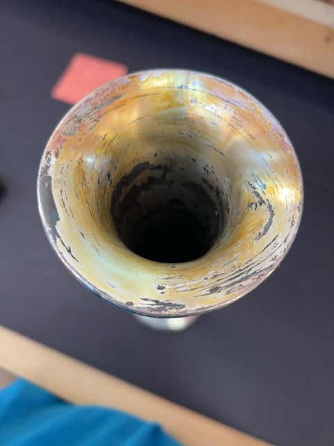 Silver plated vase