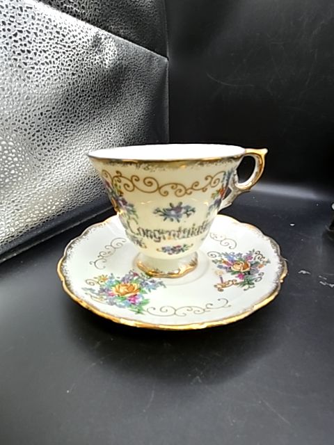Congratulations Vtg Teacup