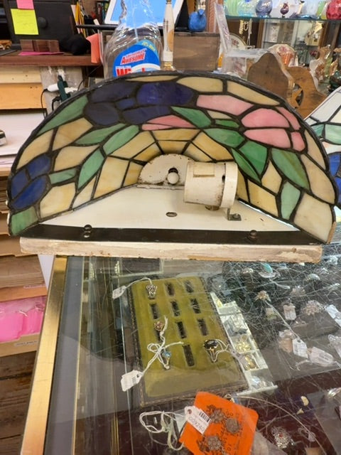 sconce Tiffany like wall lights.