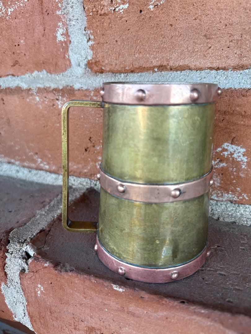 Vintage Brass & copper tankard