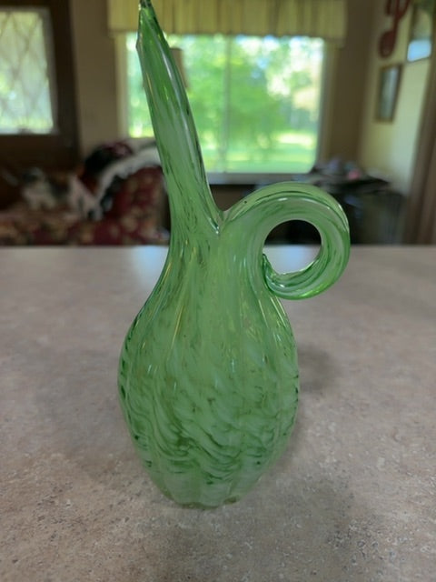 HB Green swirl vase/pitcher