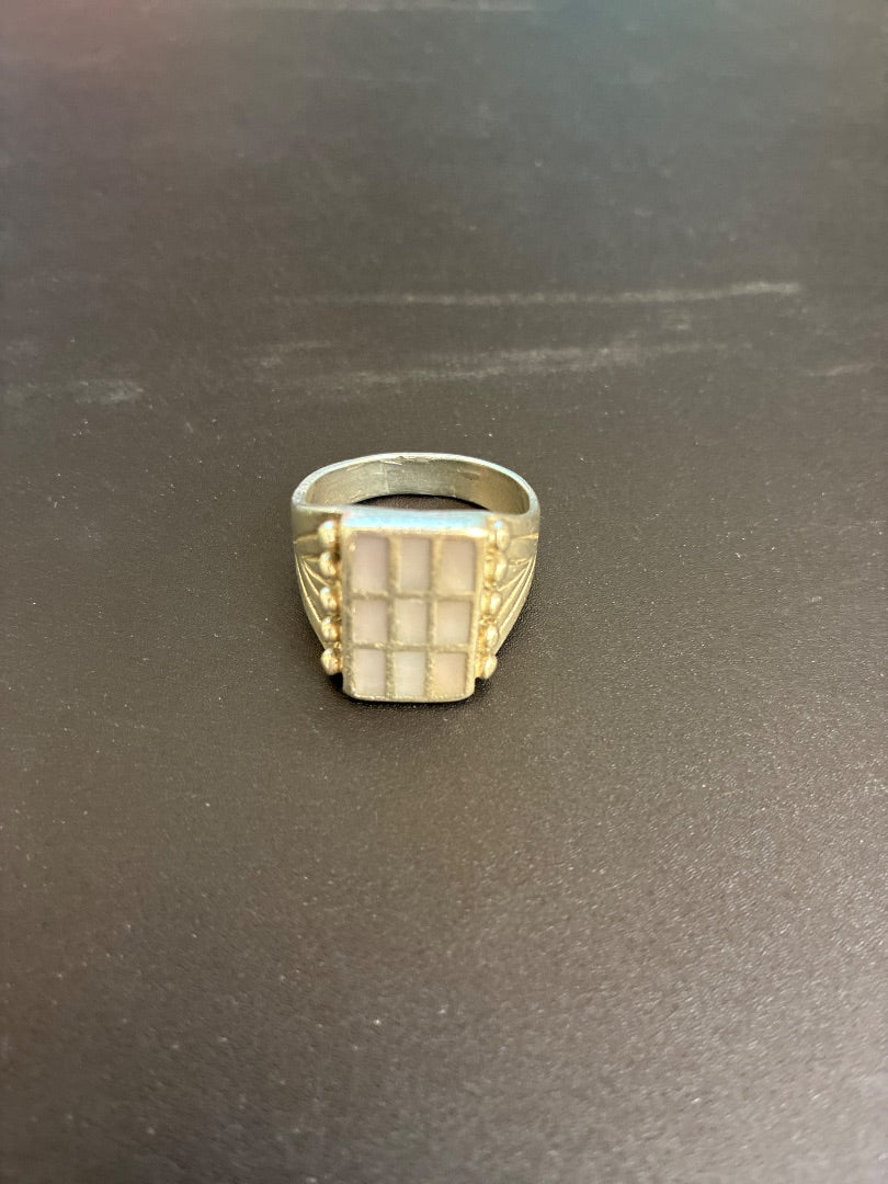 Don / Iris Dewa Grid Ring Size 10 Sterling