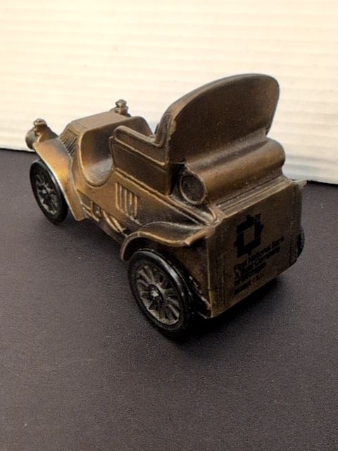 Cast brass bank car