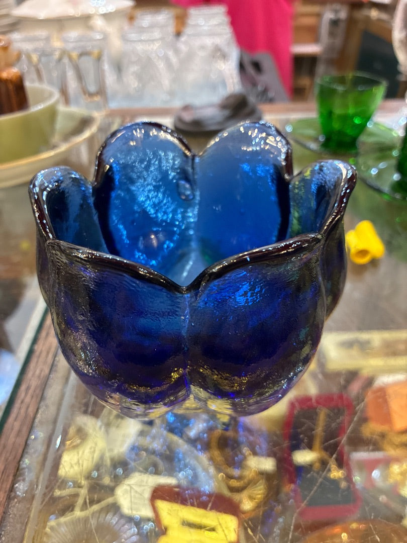 Cobalt blue dish