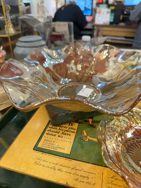 Marigold scalloped bowl