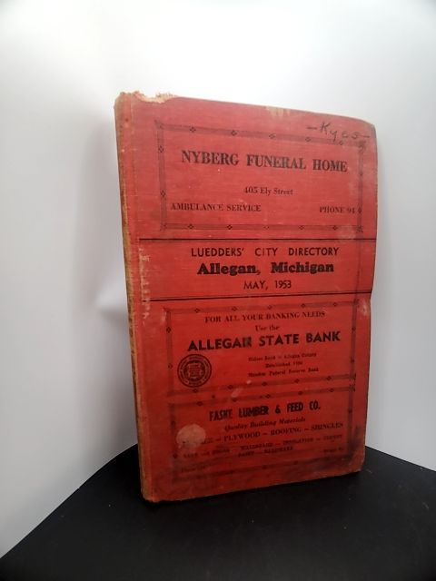 Luedders' City Directory Allegan, Michigan May 1953