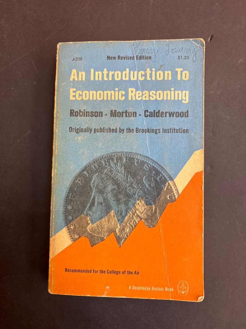 Intro to Economic Reasoning